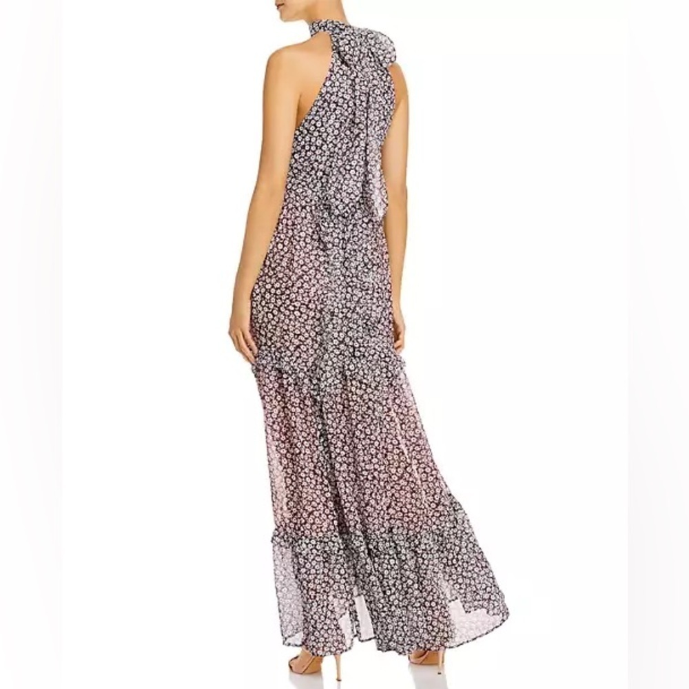 Sabina Musayev Floral-Print Tiered Gown New Size Small - Picture 3 of 13